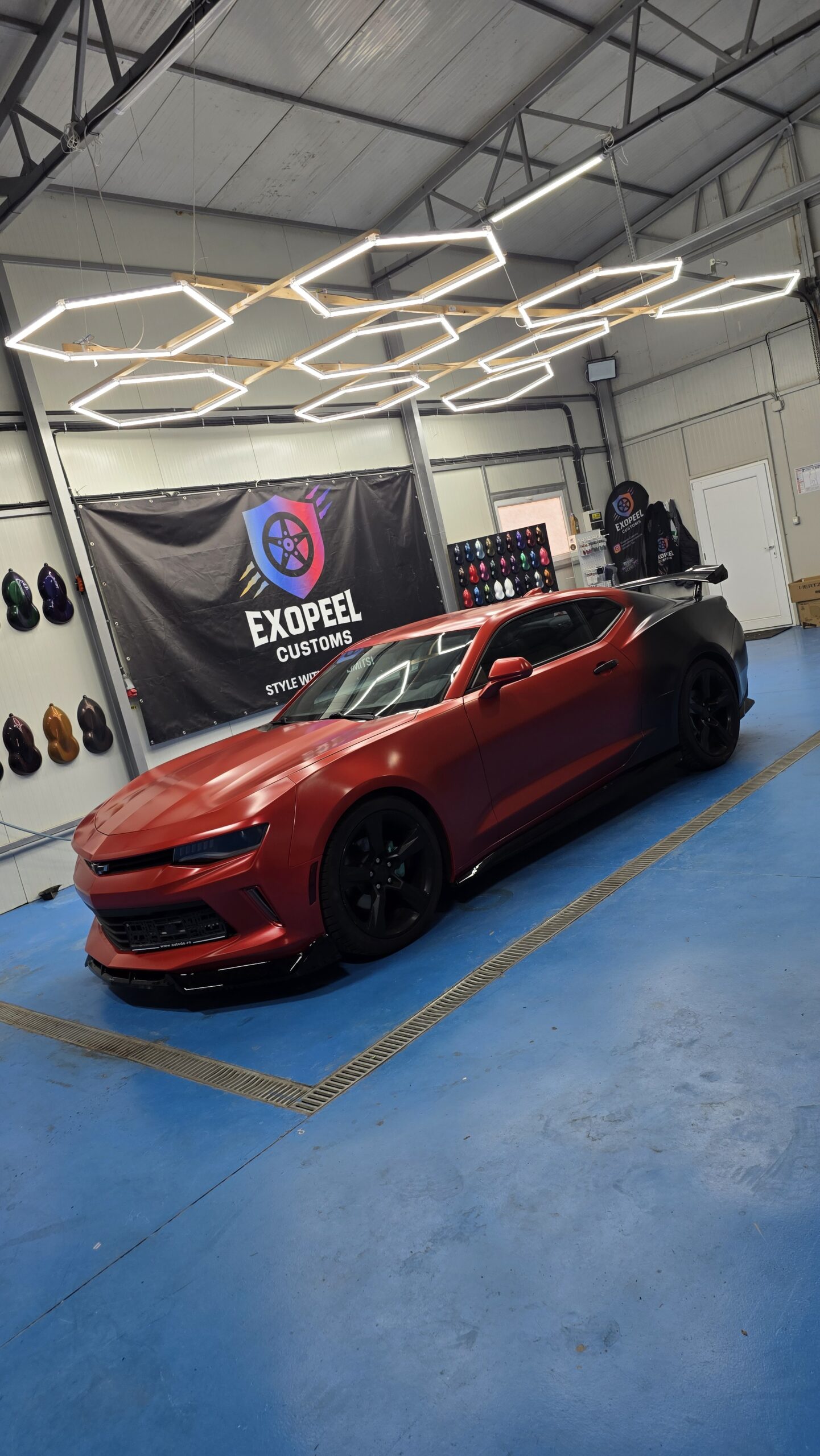 Chevrolet Camaro - PPF Lichid • Red → Black Gradient • Insonorizare